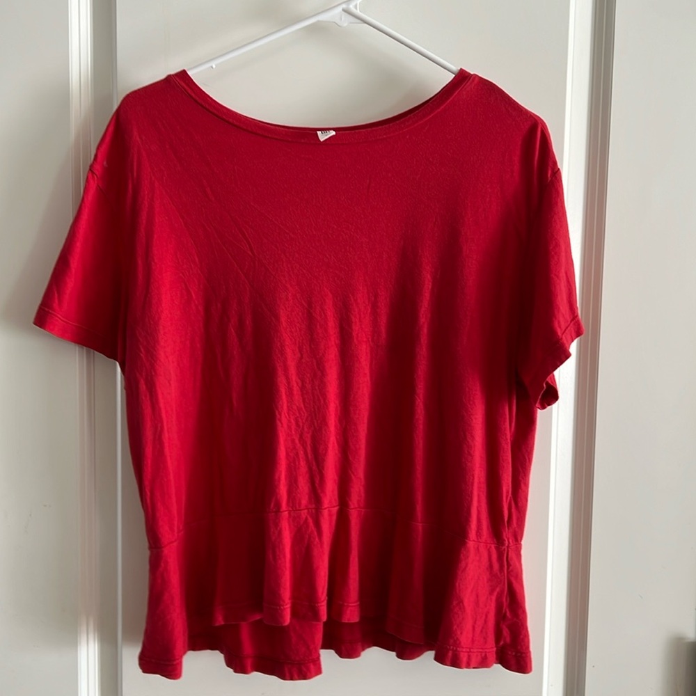 BP Ruffled Red Tee